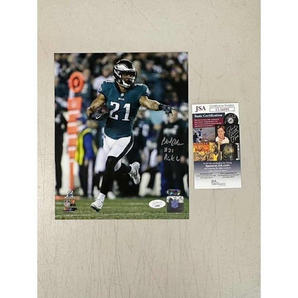 Patrick Robinson signed autographed Philadelphia Eagles 8x10 Pick 6 JSA